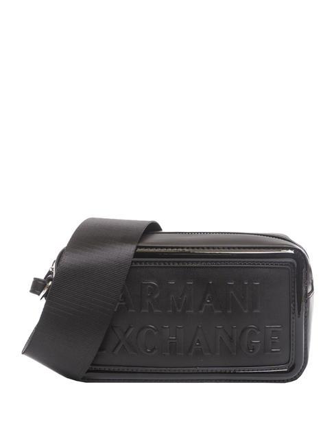 ARMANI EXCHANGE EMBOSSED Shoulder camera bag Black - Women’s Bags