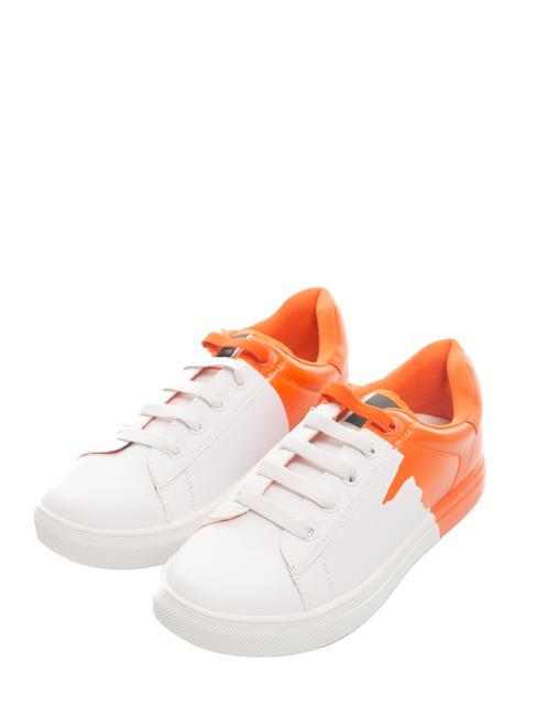 TRUSSARDI DEREK Child Sneakers white/orange - Baby Shoes
