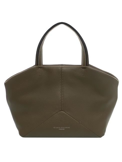 GIANNI CHIARINI AMBRA S Leather bag with shoulder strap guam green - Women’s Bags