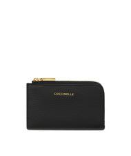 COCCINELLE METALLIC SOFT Card holder / Coin purse in leather - Women&rsquo;s Wallets