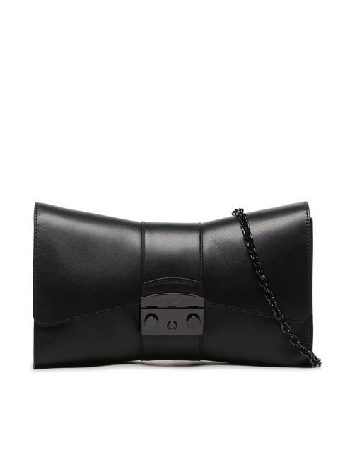 FURLA METROPOLIS Shoulder bag in leather Black - Women’s Bags