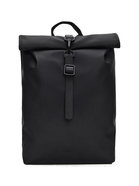 RAINS ROLLTOP RUCKSACK MINI Waterproof backpack black - Backpacks & School and Leisure
