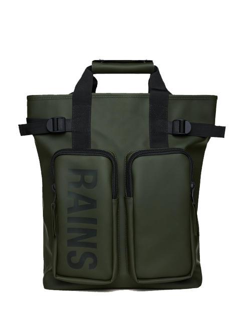 RAINS TEXEL TOTE Backpack Waterproof bag greens - Laptop backpacks