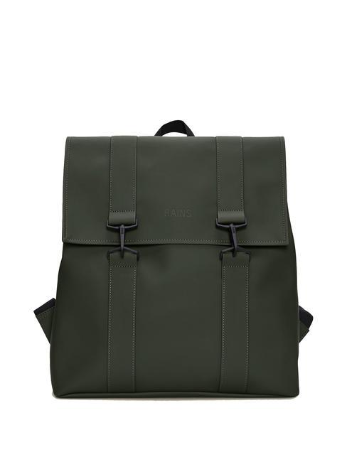 RAINS MSN BAG City waterproof backpack greens - Backpacks
