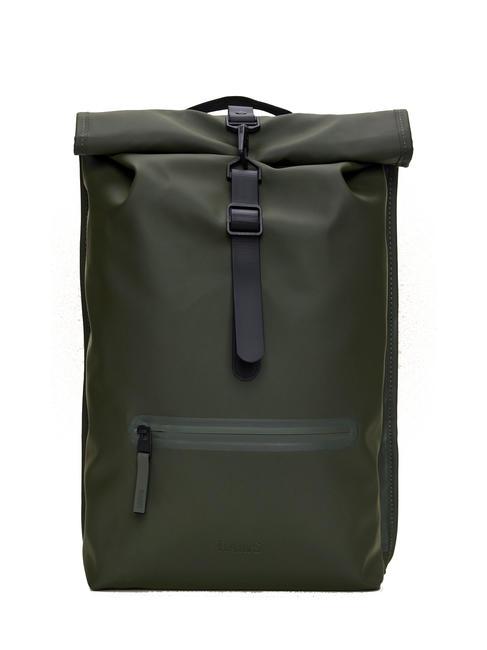 RAINS ROLLTOP RUCKSACK Large waterproof backpack greens - Backpacks & School and Leisure