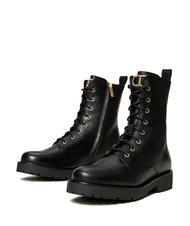 TWINSET URBAN Leather combat boots - Women&rsquo;s shoes