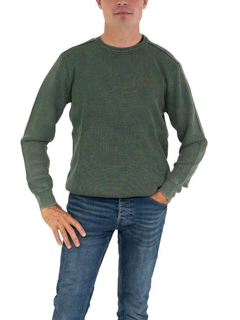 GUESS YANN Crew neck sweater alpine grove - Men's Sweaters