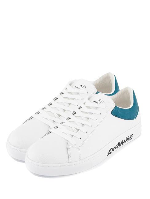 ARMANI EXCHANGE Sneaker pelle Sneakers optic white+lake - Women’s shoes