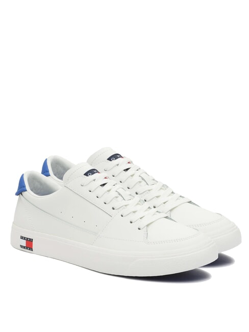 TOMMY HILFIGER TJ VULCANIZED Leather sneakers ecru - Men’s shoes