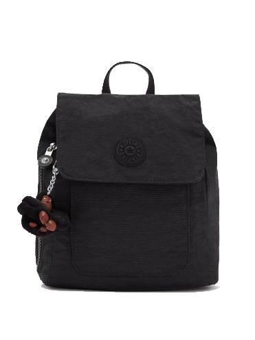 KIPLING KAYLIN Small backpack with flap true black - Backpacks & School and Leisure