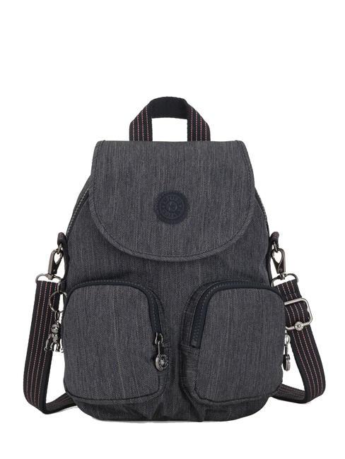 KIPLING FIREFLY Convertible shoulder backpack Active Denim - Backpacks & School and Leisure