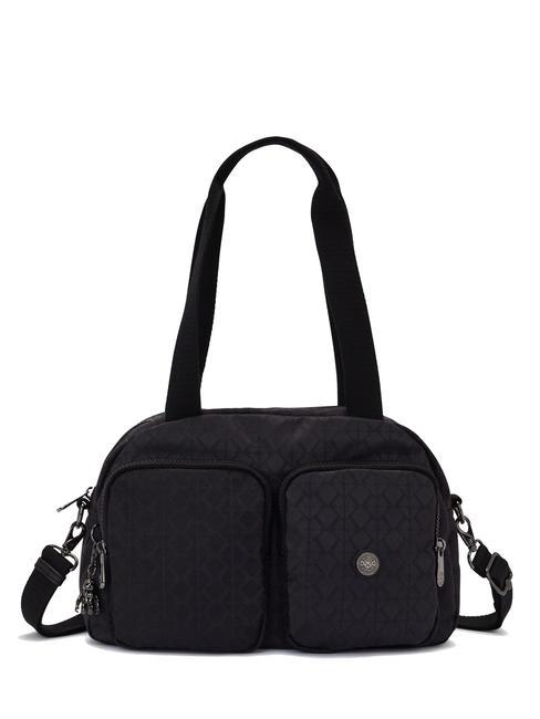 KIPLING COOL DEFEA Medium shoulder bag signature black qvc - Women’s Bags
