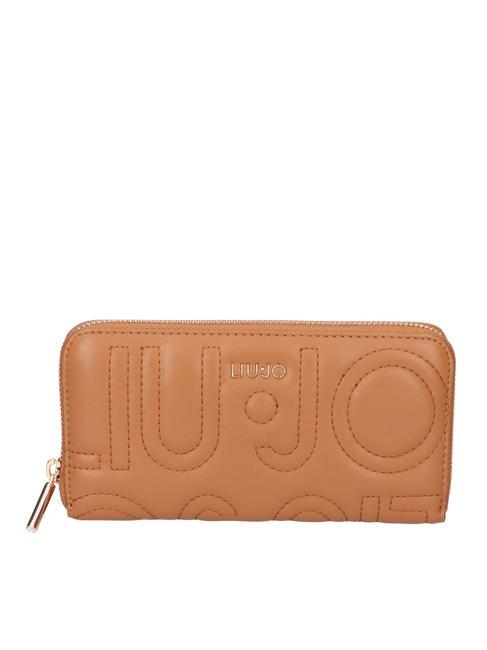 LIUJO MANHATTAN Large zip around wallet bronze candy - Women’s Wallets