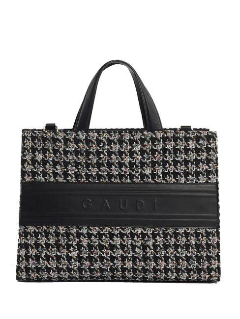 GAUDÌ ADA TWEED Tote bag with shoulder strap BLACK - Women’s Bags