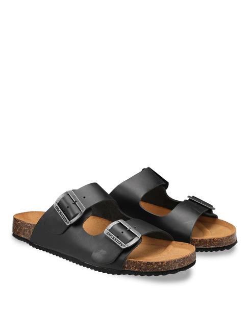 DOCKSTEPS VEGA 2286 Double buckle leather sandal black - Men’s shoes