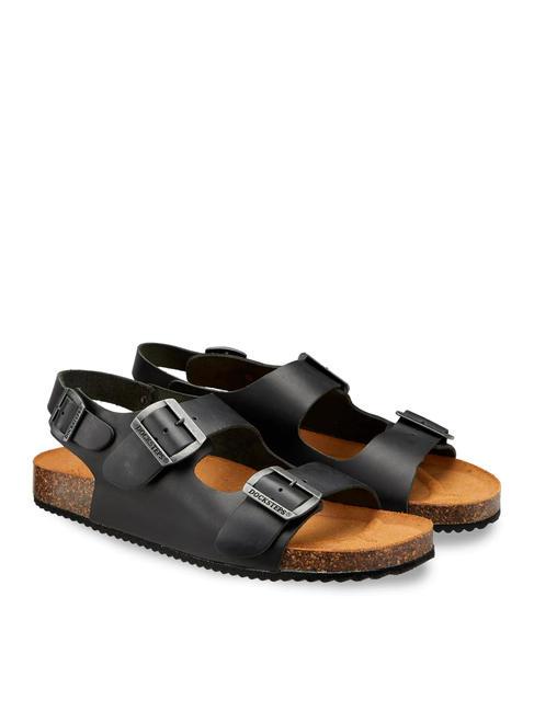 DOCKSTEPS VEGA 2288 Leather Franciscan sandal black - Men’s shoes