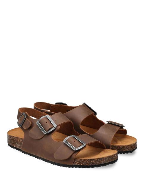DOCKSTEPS VEGA 2288 Leather Franciscan sandal dark brown - Men’s shoes