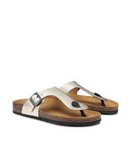 DOCKSTEPS VEGA 2290 Flip flop sandal in laminated leather platinum - Women&rsquo;s shoes - 1