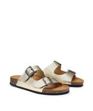 DOCKSTEPS VEGA  Sandal in laminated leather with two buckles - Women&rsquo;s shoes