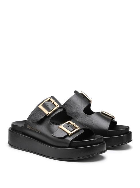 DOCKSTEPS CATALINA 1788 High slipper sandal in leather black - Women’s shoes