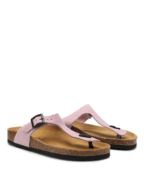 DOCKSTEPS VEGA  Suede leather thong sandal pink - Women’s shoes