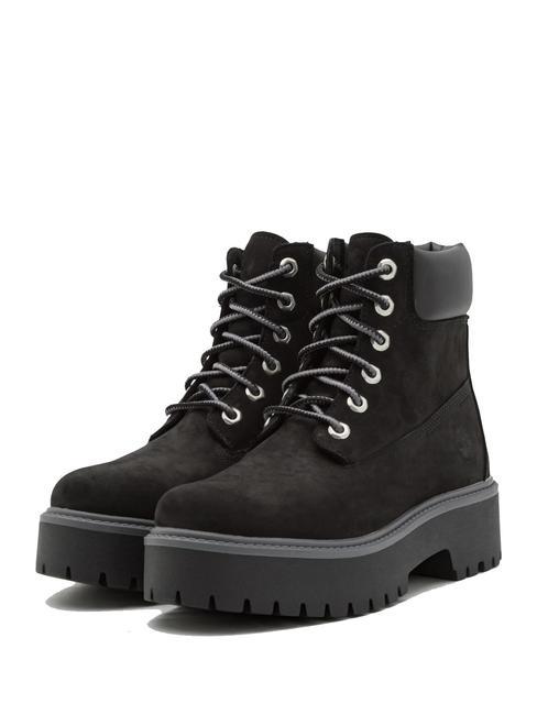 TIMBERLAND STONE STREET PLATFORM WP Waterproof leather ankle boot Jetblack - Women’s shoes