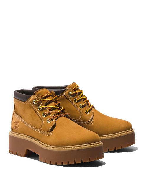 TIMBERLAND STONE STREET PLATFORM WP Waterproof chukka boots wheat - Women’s shoes