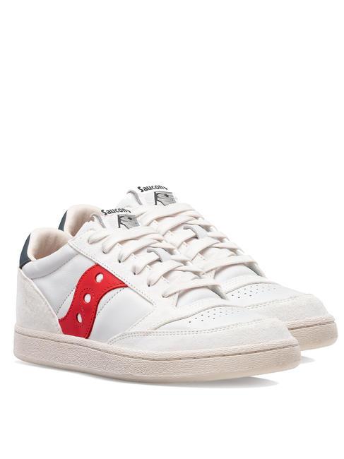 SAUCONY JAZZ COURT Leather sneakers white/red - Men’s shoes