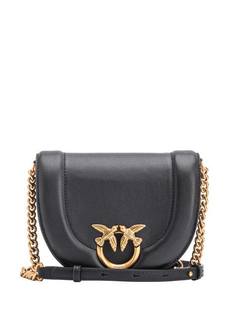 PINKO LOVE ROUND CLICK Mini shoulder bag black-antique gold - Women’s Bags