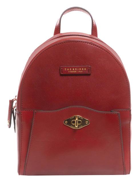 THE BRIDGE BARBARA Leather backpack currant / gold - Women’s Bags