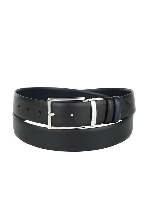 PIQUADRO MODUS Reversible leather belt black / blue - Belts