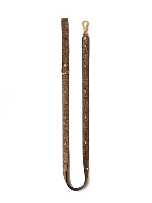 BORBONESE PETS Leash with rivets natural op / black - Articles for animals