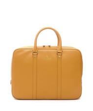 SPALDING TIFFANY Leather briefcase for 14" laptop mustard - Work Briefcases - 1