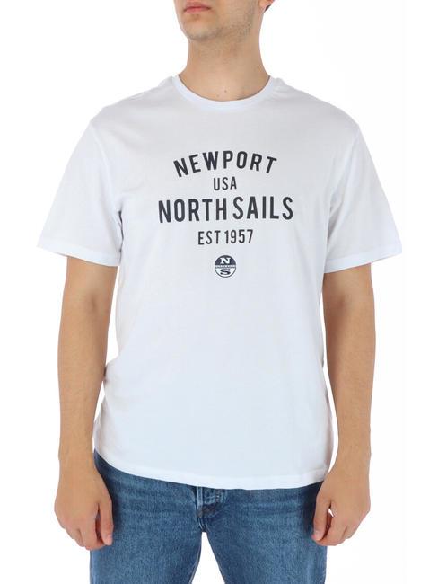 NORTH SAILS NEWPORT USA Cotton T-shirt white - T-shirt