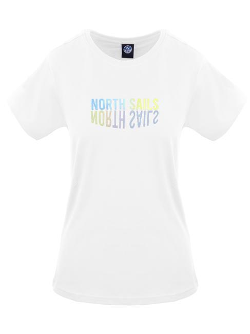 NORTH SAILS LOGO MIRROR Cotton T-shirt white - T-shirt