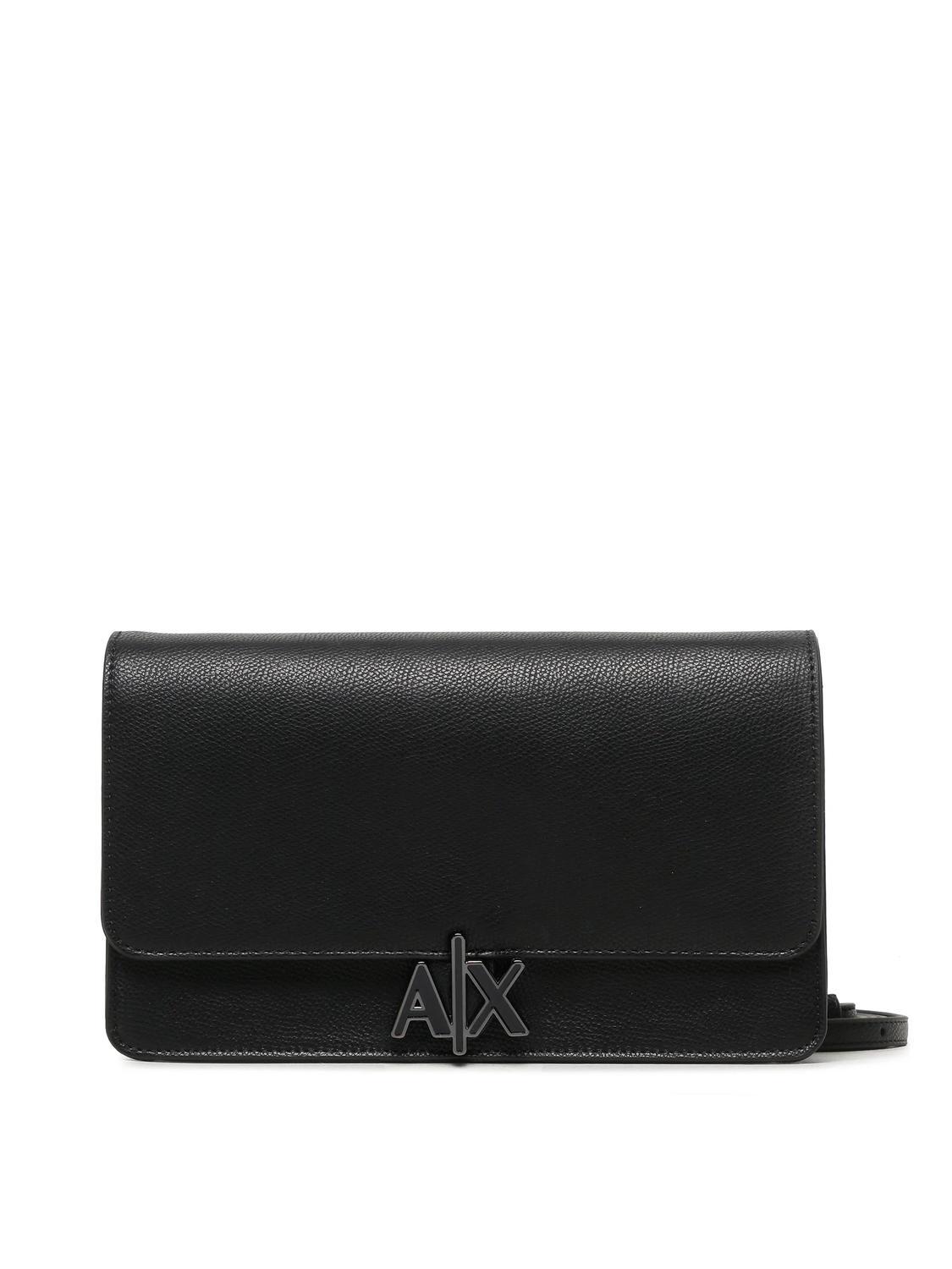 ARMANI EXCHANGE BAG WITH CONTRASTING DETAILS Black Man | Mascheroni Store