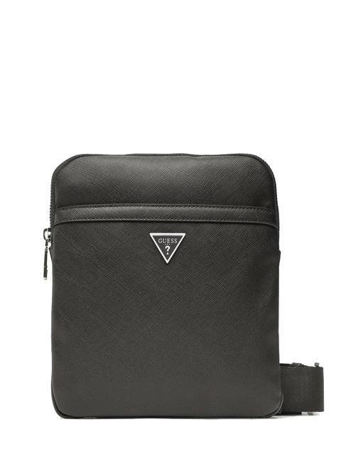 GUESS MILANO Flat Shoulder bag BLACK - Over-the-shoulder Bags for Men
