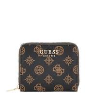 GUESS LAUREL Logo Zip Around Mini Wallet vikky large roo tote bag mochalog - Women&rsquo;s Wallets - 1