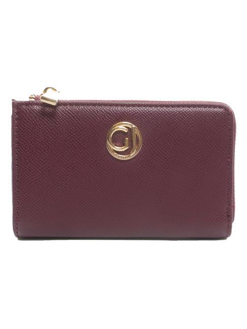 GAUDÌ AMANDA Small wallet with zip wine - Women’s Wallets