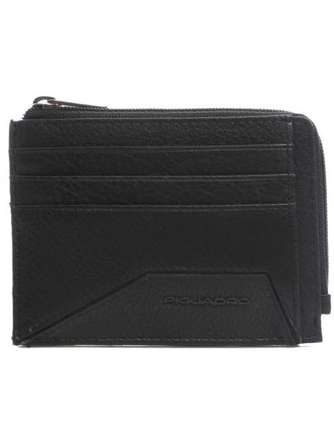 PIQUADRO W118 RFID card holder with zip Black - Men’s Wallets