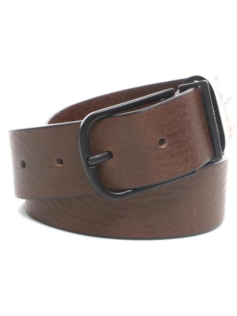PIQUADRO HARPER Leather belt MORO - Belts