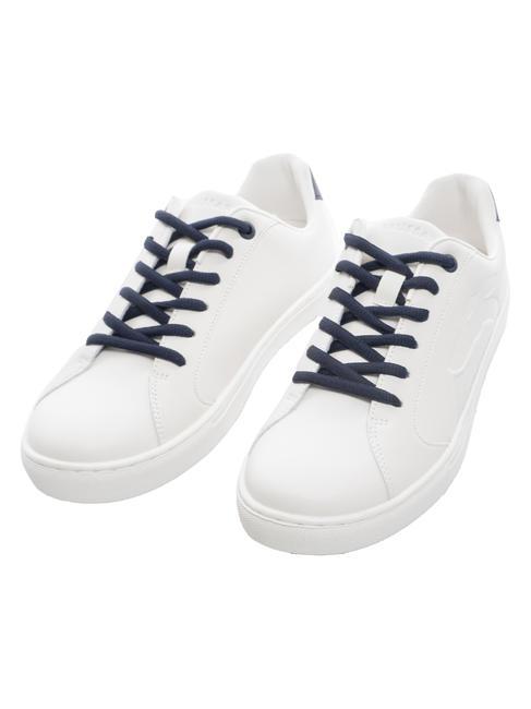 TRUSSARDI ERIS Sneakers white/carbon blue/white - Women’s shoes