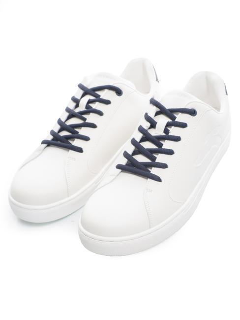 TRUSSARDI ERIS Sneakers white/carbon blue/white - Men’s shoes