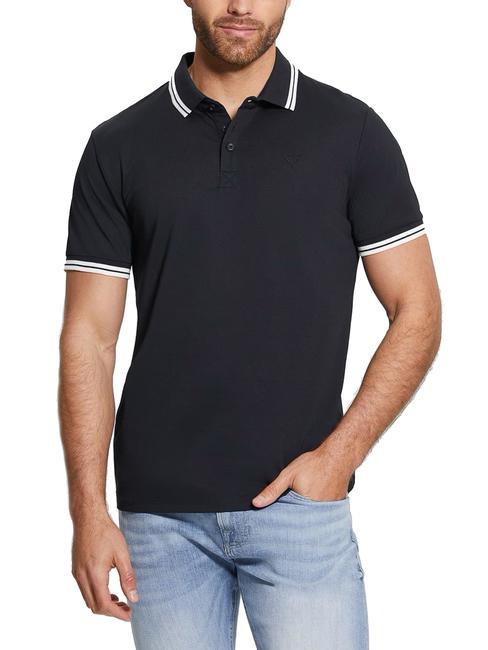 GUESS PIQUE Stretch short-sleeved polo shirt smartblue - Polo shirt