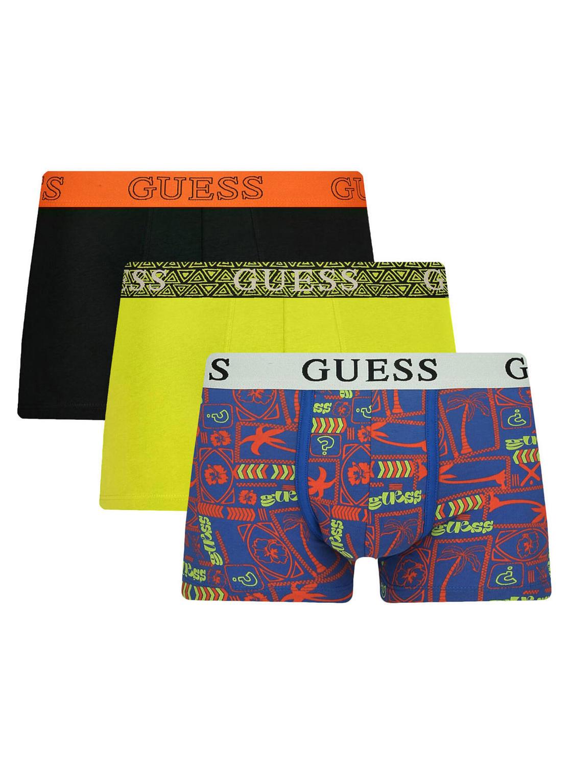 Guess Joe Trunk Set Of 3 Boxers Guess Palms - Buy At Outlet Prices!