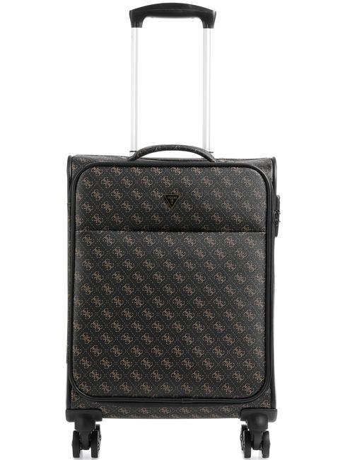 GUESS VEZZOLA Hand Luggage Trolley BROWN / OCHER - Hand luggage