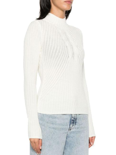 LIUJO JEWELS Wool blend turtleneck sweater bialana - Women's Sweaters