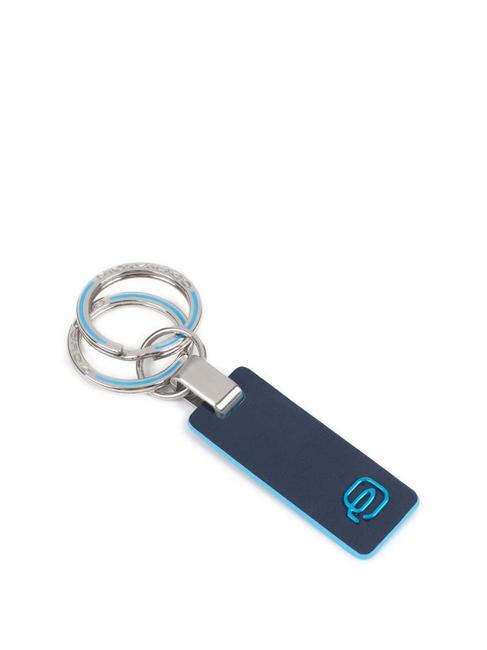 PIQUADRO BLUE SQUARE Leather keychain blue - Key holders