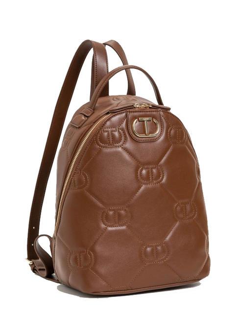 TWINSET LOGO QUILTED Backpack chocolate - Women’s Bags