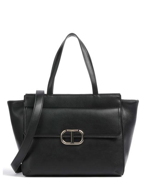 TWINSET MADAME Shopping bag with shoulder strapq black - Women’s Bags